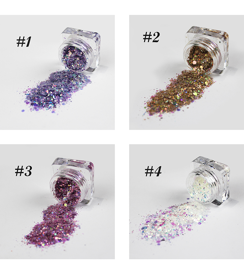 mixed glitter dust