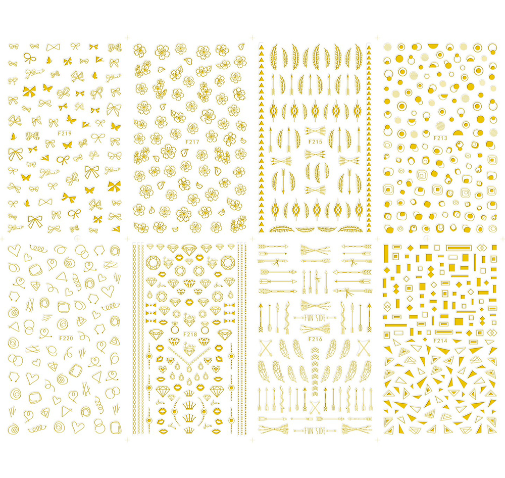 3d self-adhesive really fashion nail art sticker