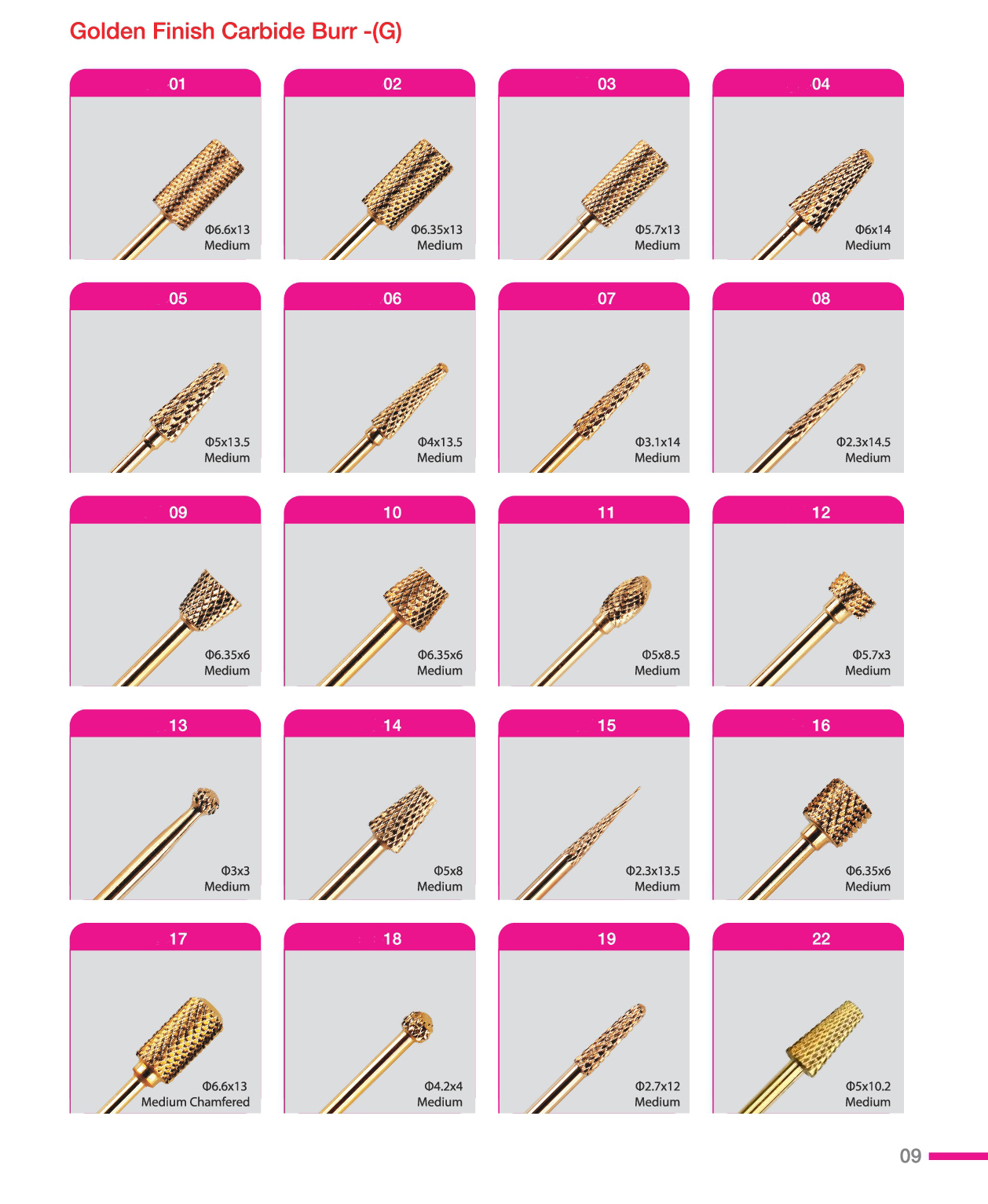 finished carbide nail drill bit burr bits for manicure nail dril