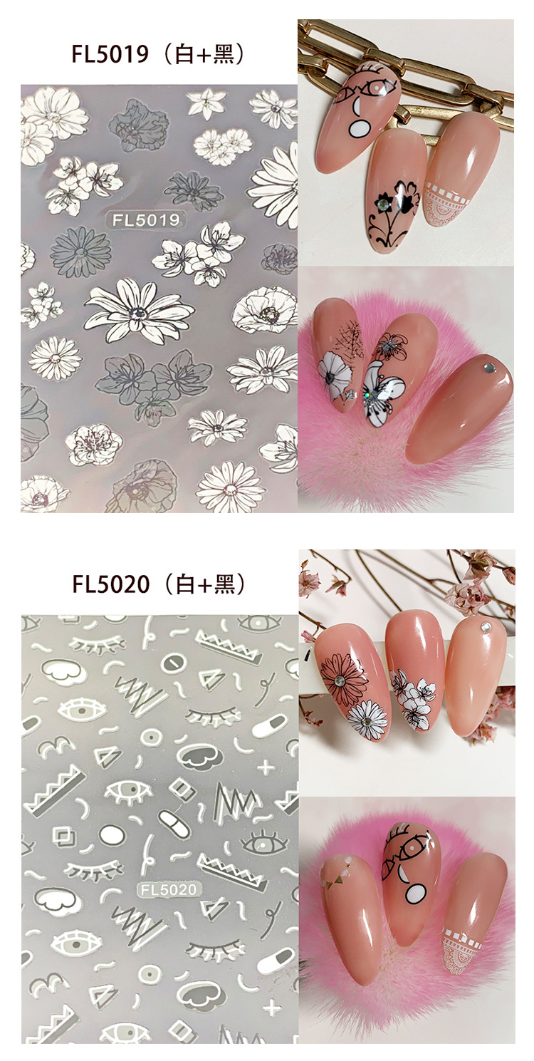 simple bronzing nail stickers nail stickers nail products