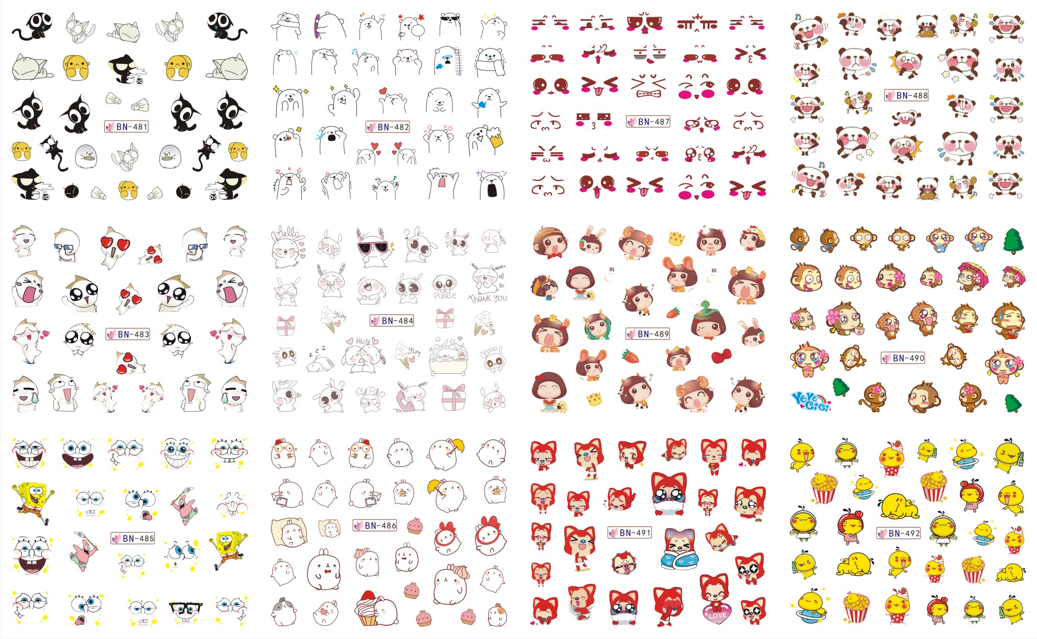 wholesale cheap water transfer nail art stickers