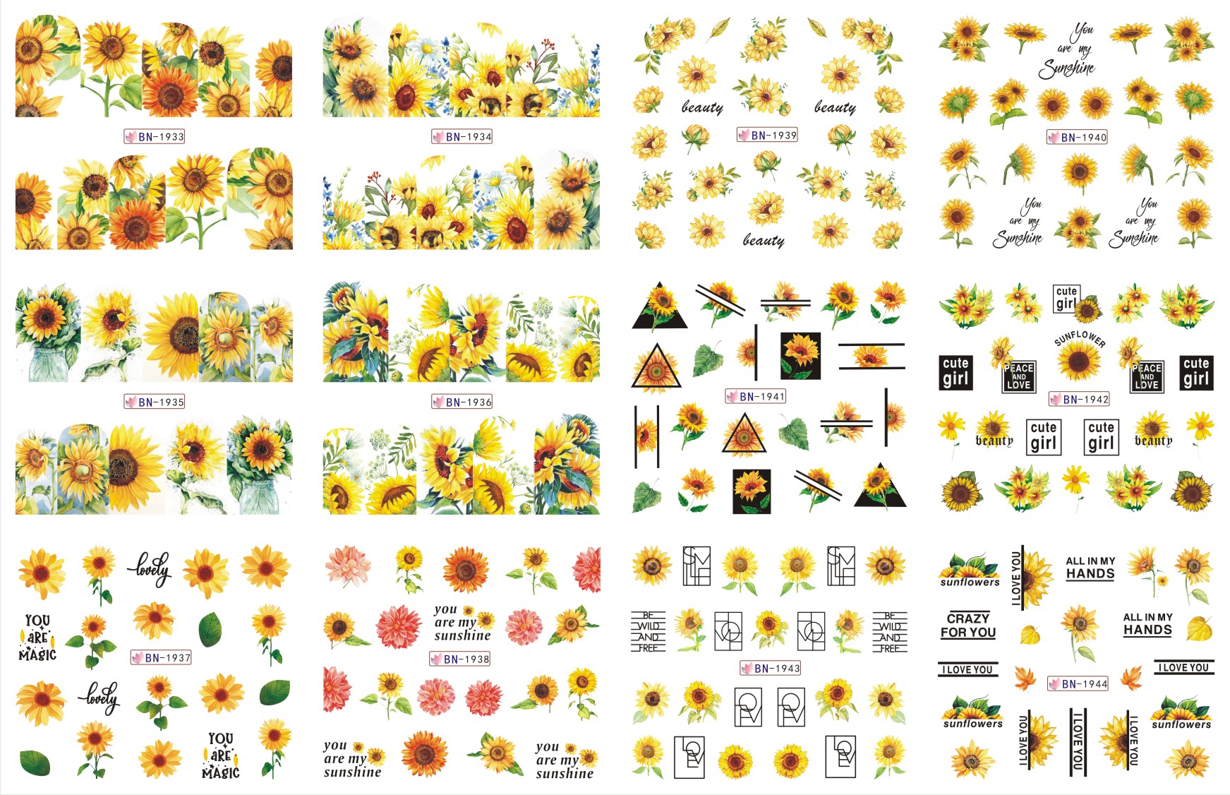 nail water sticker autumn maple leaf thanksgiving