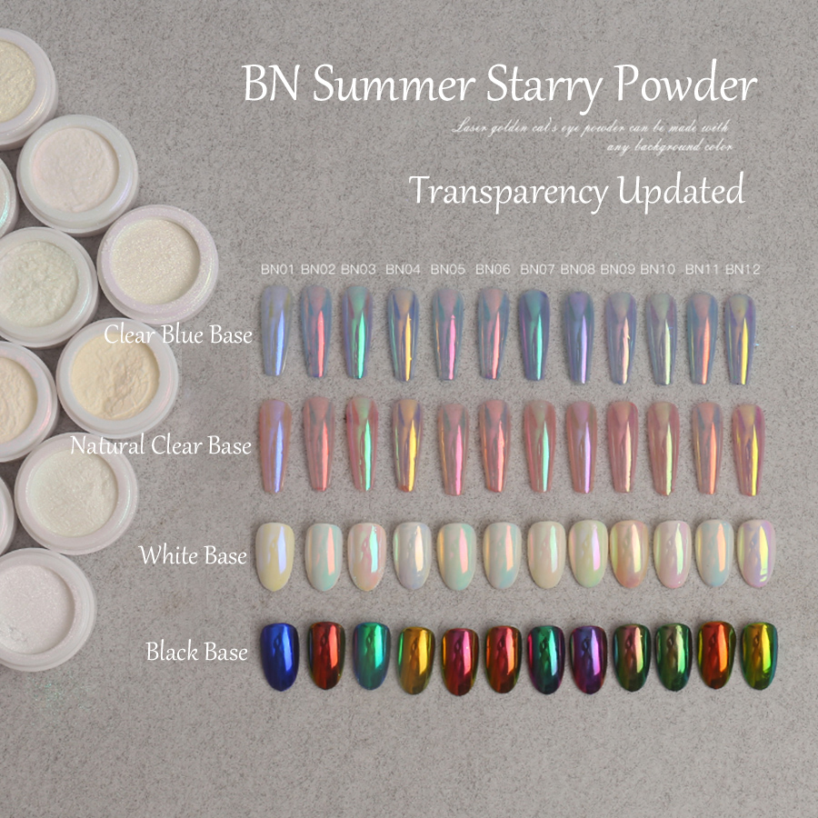 magic mirror moonlight powder nail art high transparency aurora powder ultrafine powder