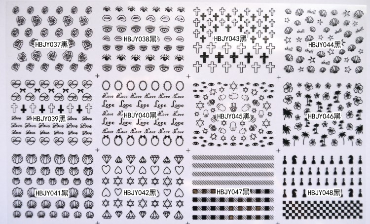 hbjy series nail sticker