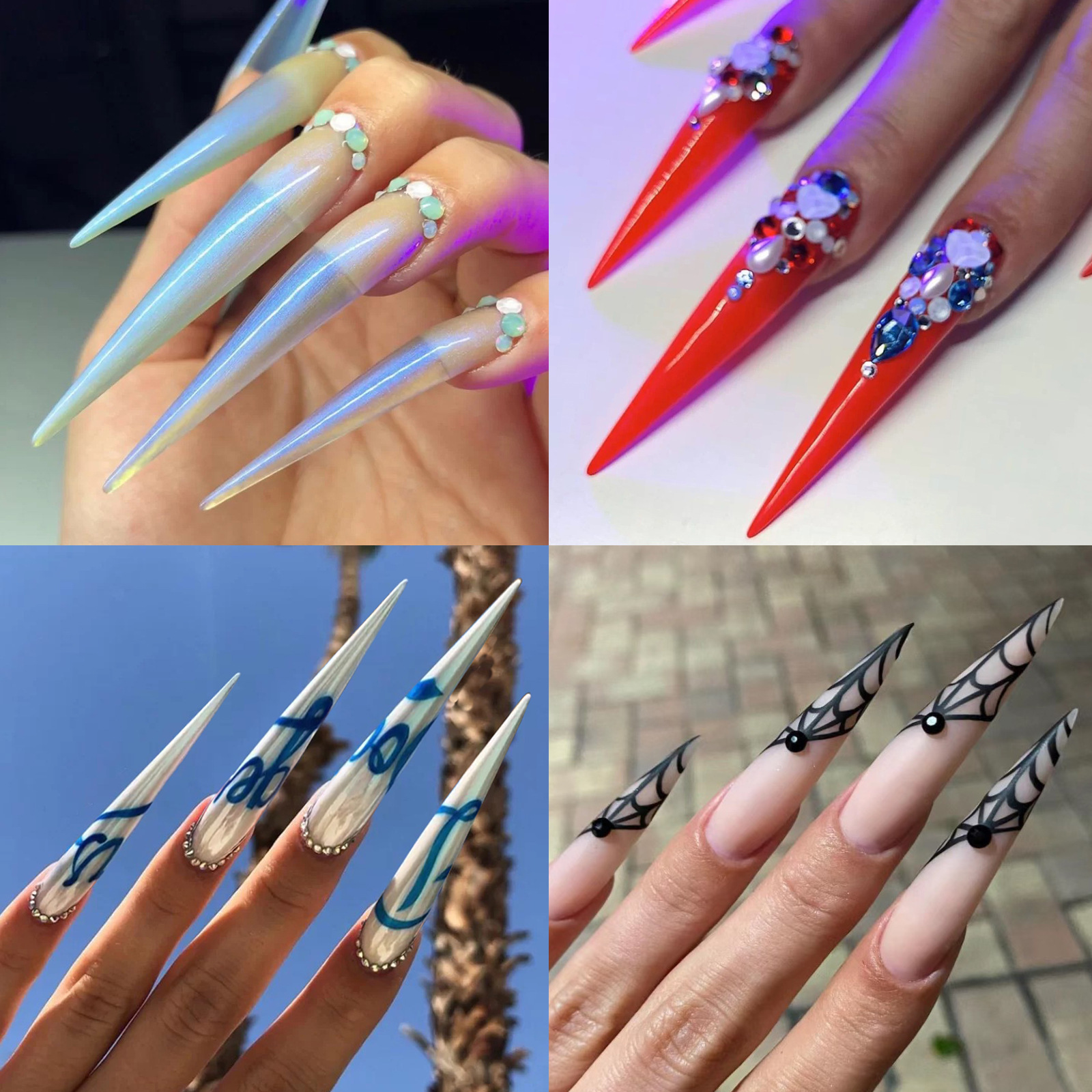 new super-long ghost plastic lengthened ghost nail tips wholesale