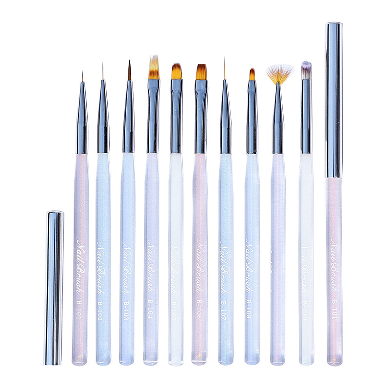 aurora ice nail painting drawing liner sculpture nail art brush