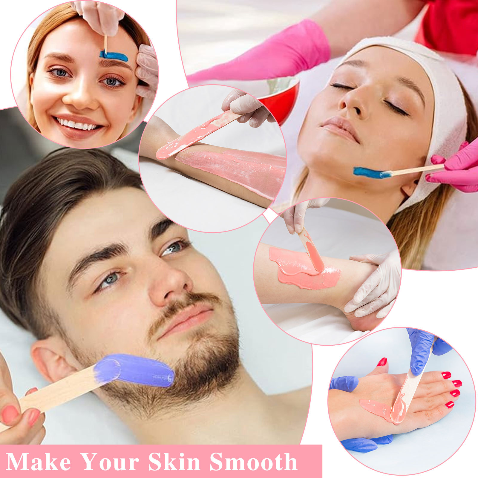 new hair removal wax bean wax therapy machine honey wax silicone mini non stick pot wax melting mach