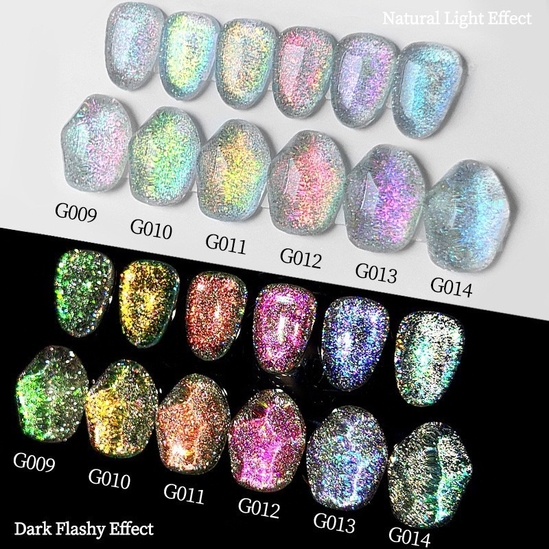 polarized cloud brocade diamond powder super bright dreamy nail art opal powder fine sparkling powde