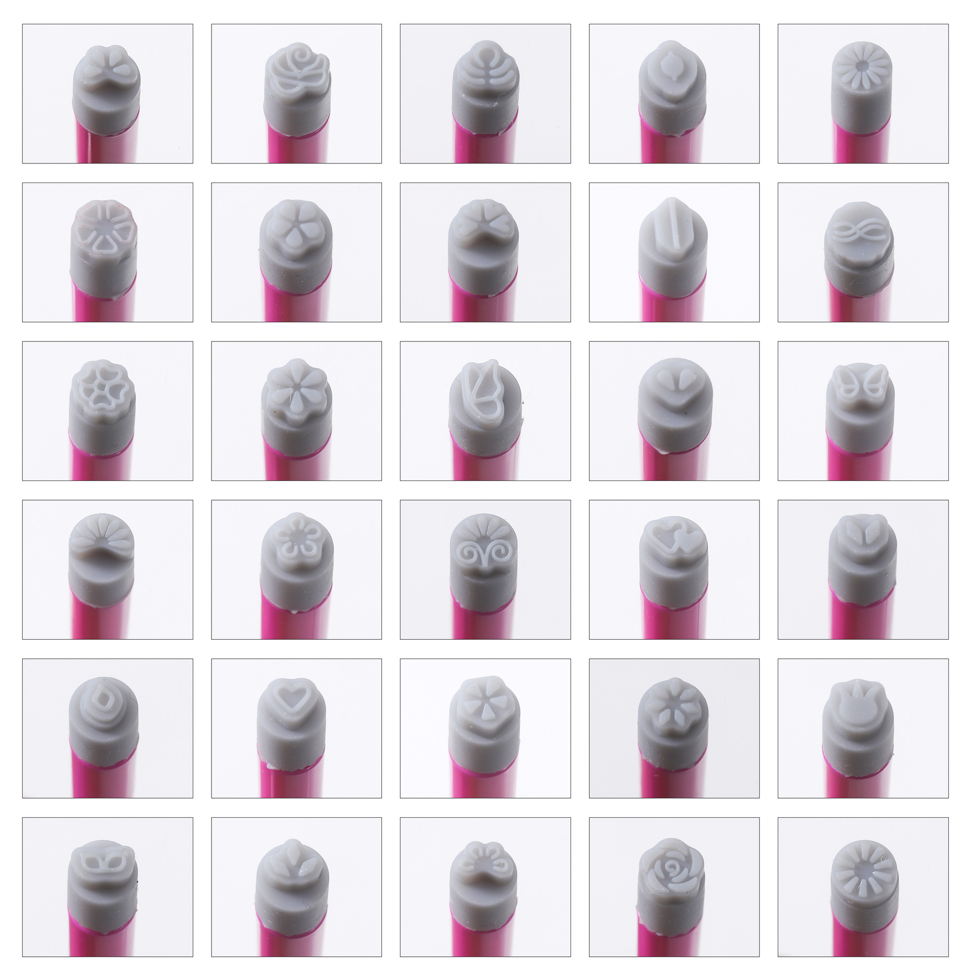 2024 6 pieces nail art stamp pen set new nail art stamp pen set