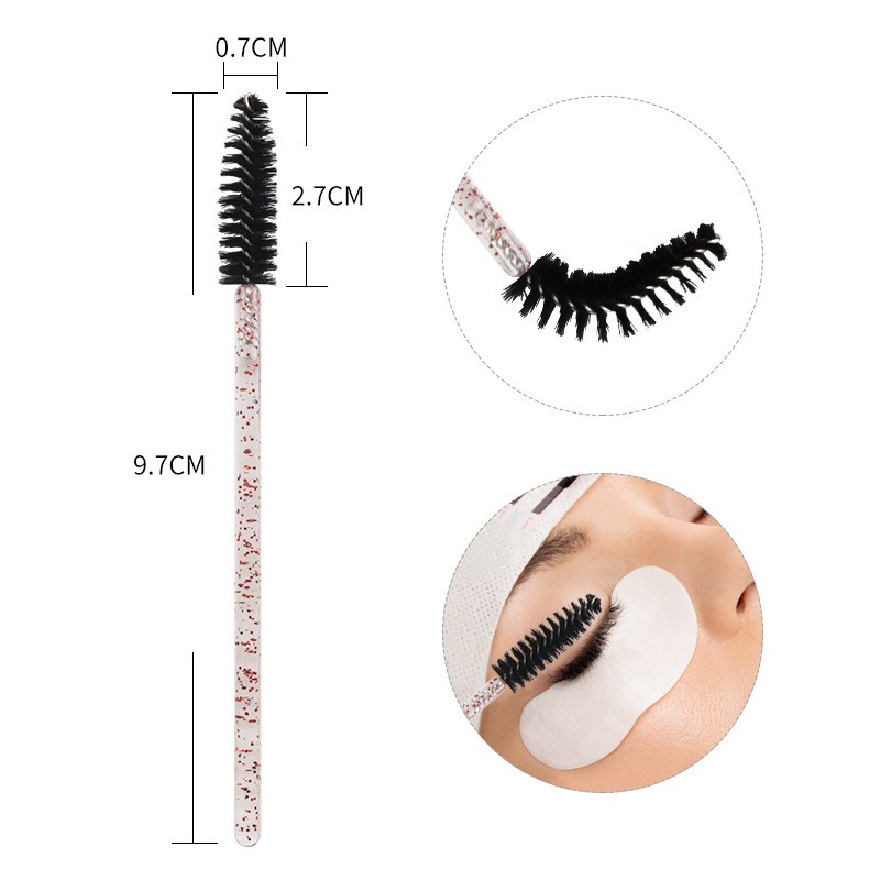 spiral eyelash brush for extremely fine and beautiful eyelash marriage, colored eyelash comb,
