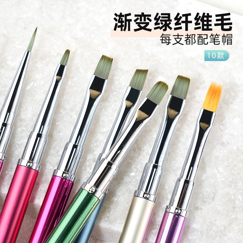 2025 nail brush pulling round head phototherapy paint pen practice brush