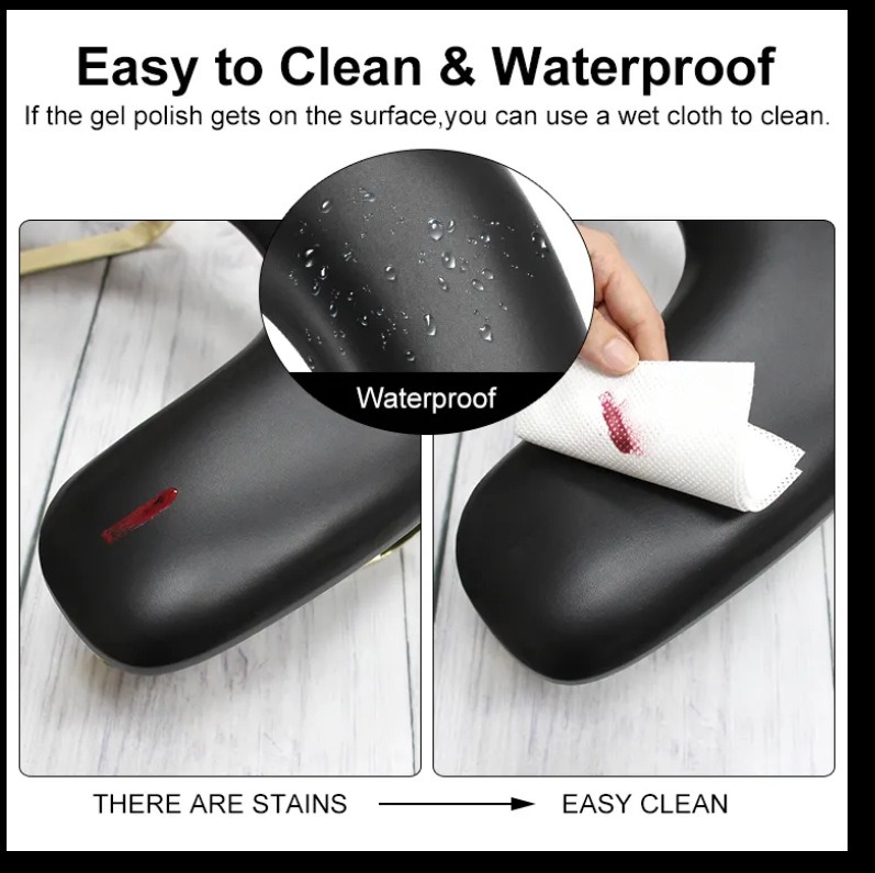 nail pillow russian style u-shaped pu leather detachable tilting bracket