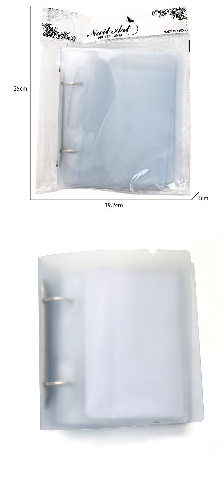 nail printing steel plate storage book, sticker card storage bag,