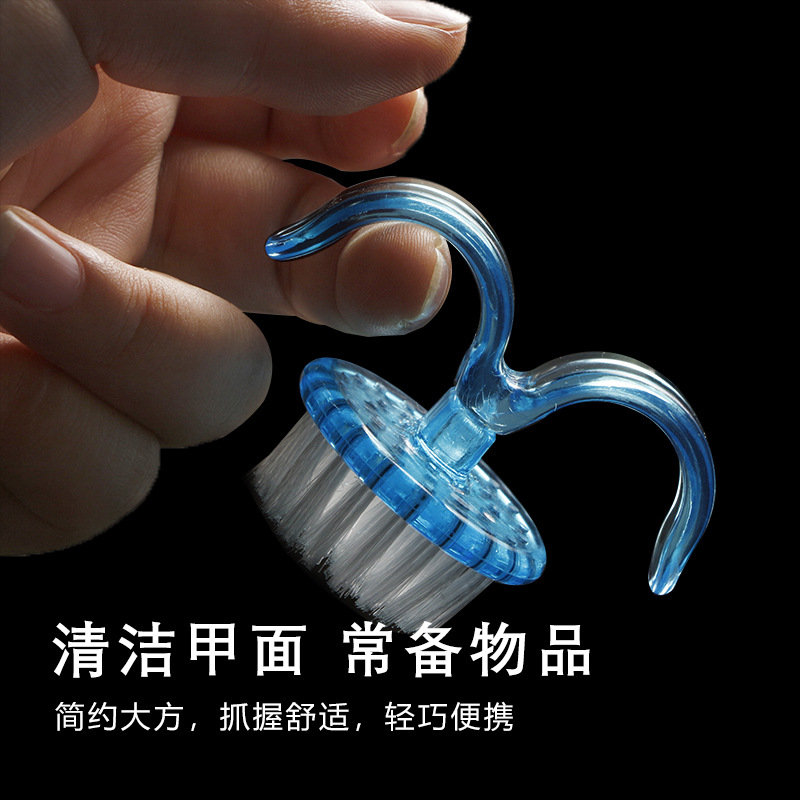 multi-functional acrylic ergonomic handle design nail cleaning brush