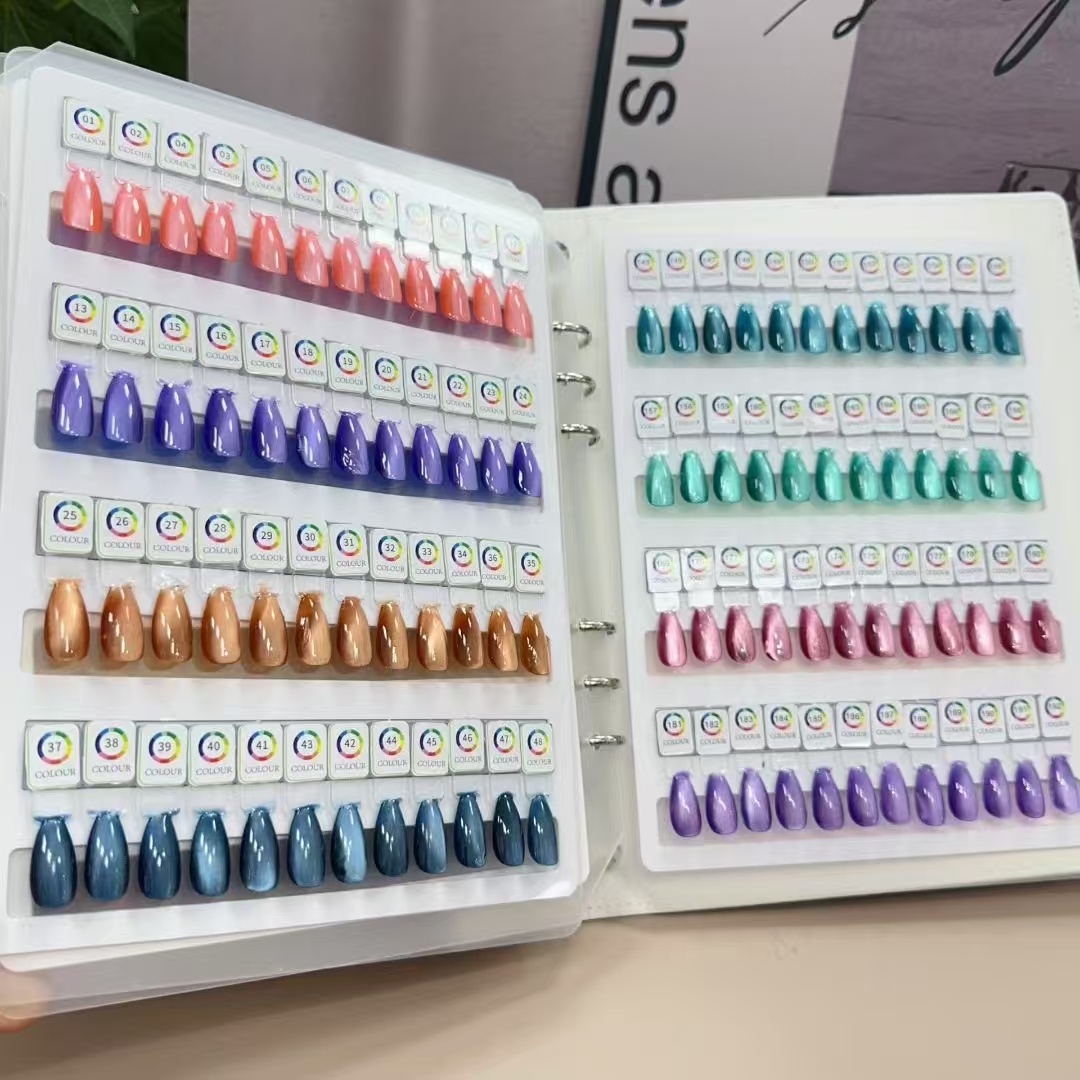 nail color card board display album nail salon special color testing display board