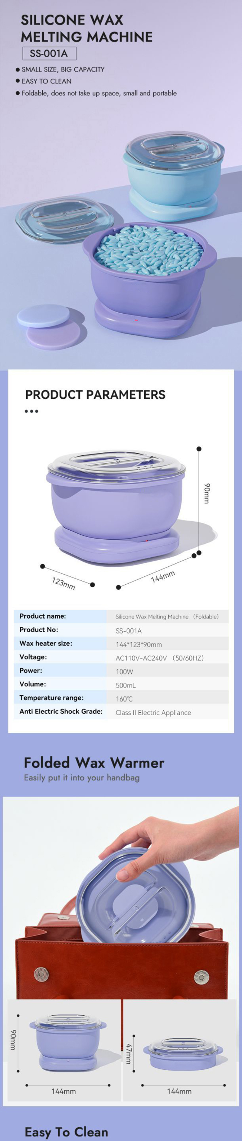 honey wax hair removal and waxing machine set