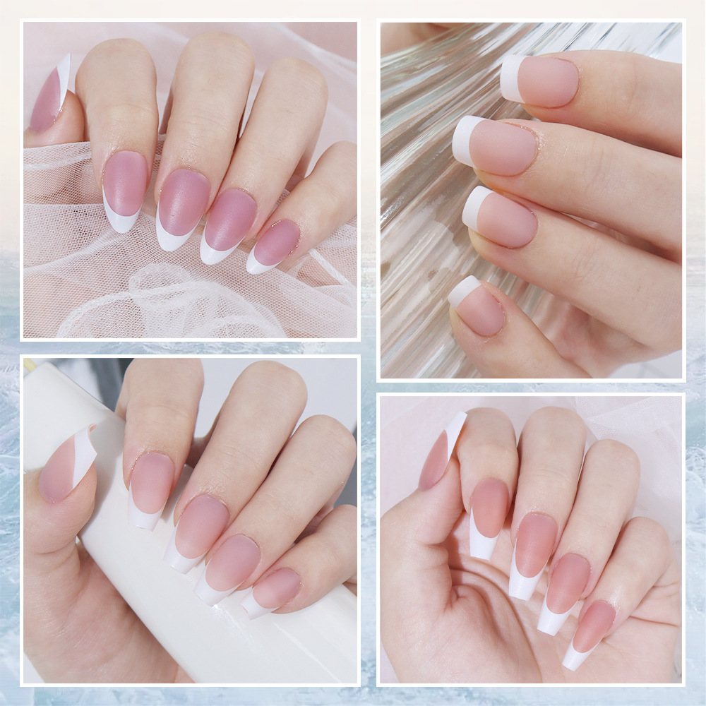 french wearing armor 120 piece boxed simple nail art fake nail semi finished full paste