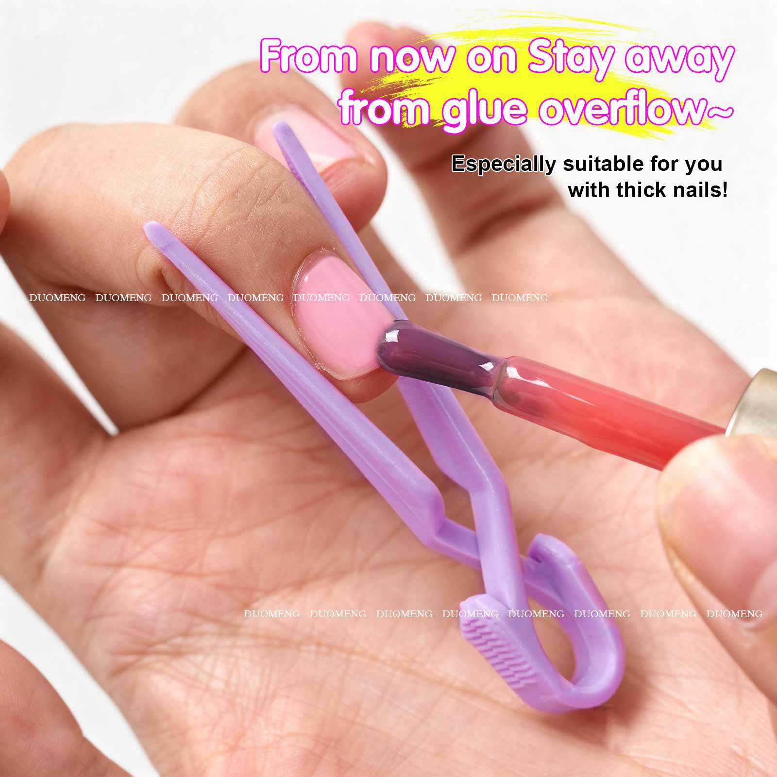 nail positioning clip anti overflow glue shaping cross clip nail auxiliary shaping tool