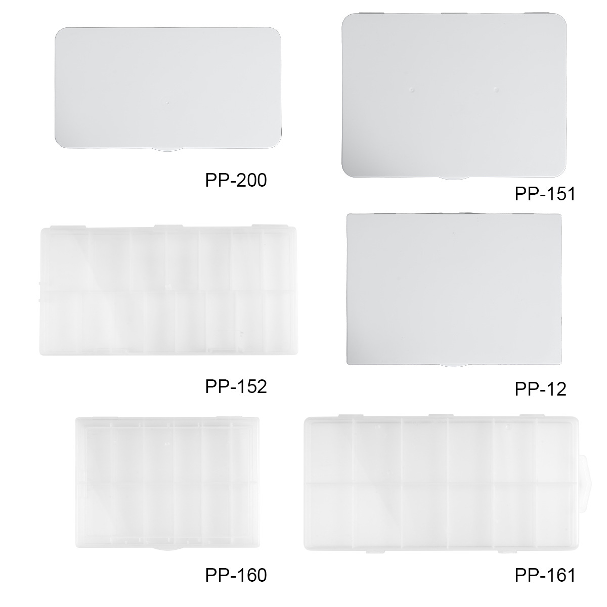 black transparent nail digital large capacity nail piece jewelry packaging box