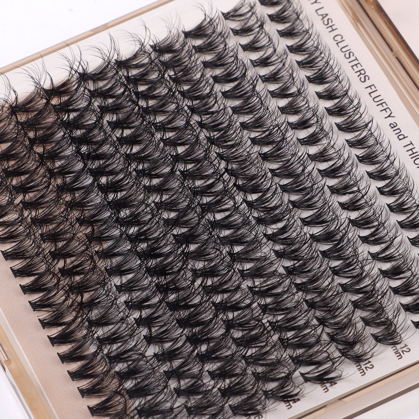 d curly diy single cluster hair large capacity 30d+100d curling thick mixed false eyelash batch