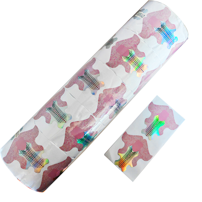 300pcs builder gel nail form tips acrylic uv gel extended nail extension forms paper