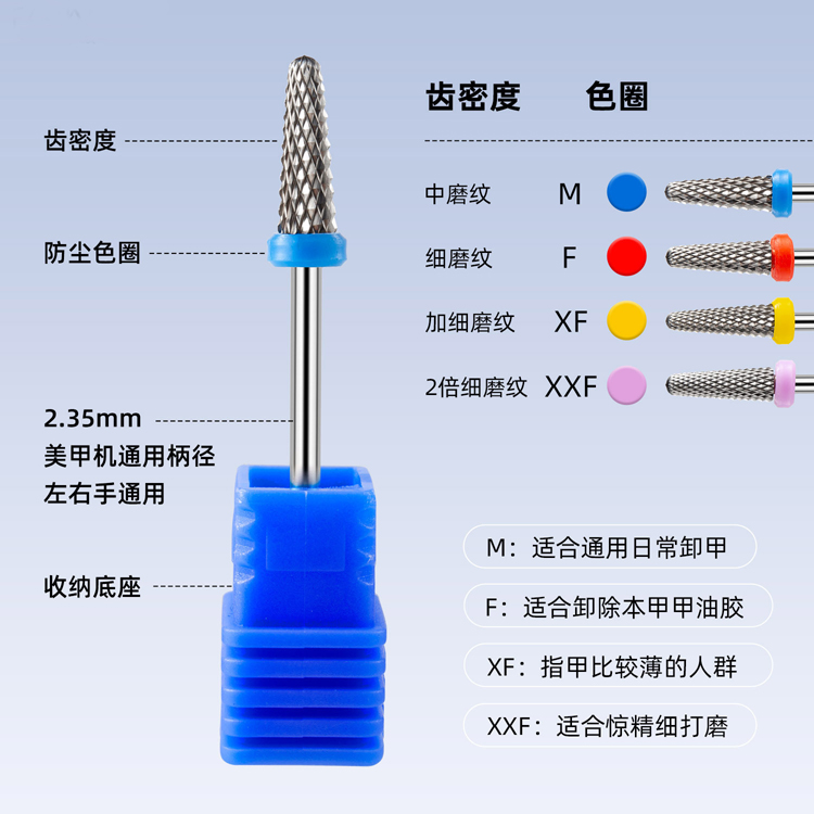 nail polish polishing head tungsten steel drill bit for removing dead skin russian style pre-process