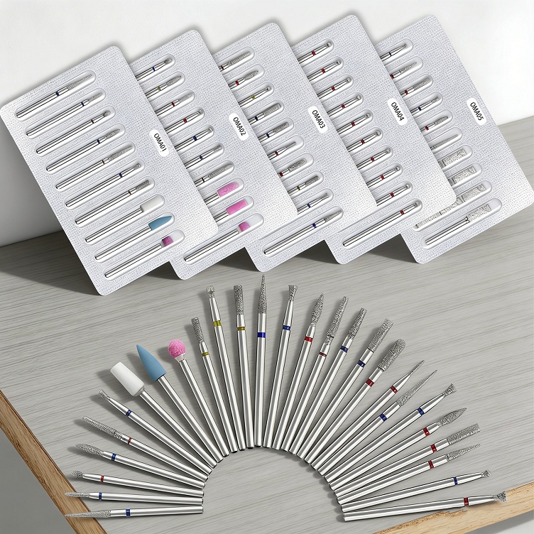 nail pre-treatment 10pcs aluminum foil diamond polishing head