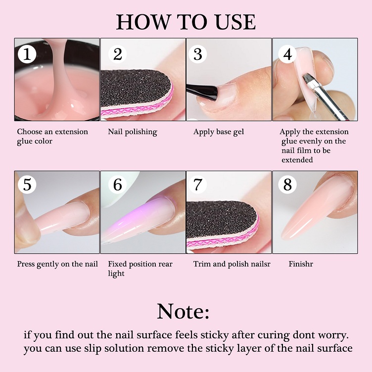 150g nail extension glue bare color three in one molding extension reinforcement nai