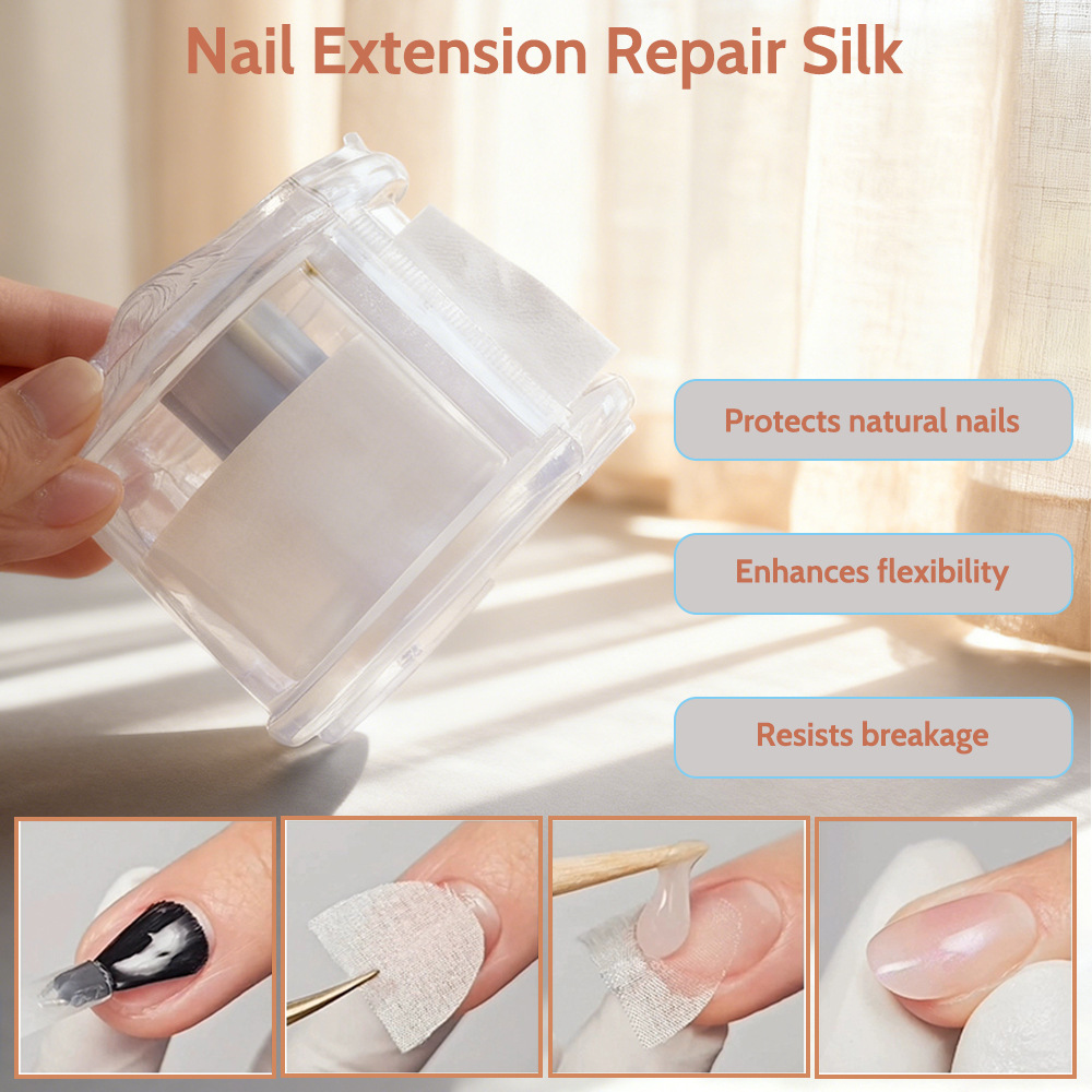 new nail specific armor extension repair silk cloth silk tape multifunctional portable nail tool