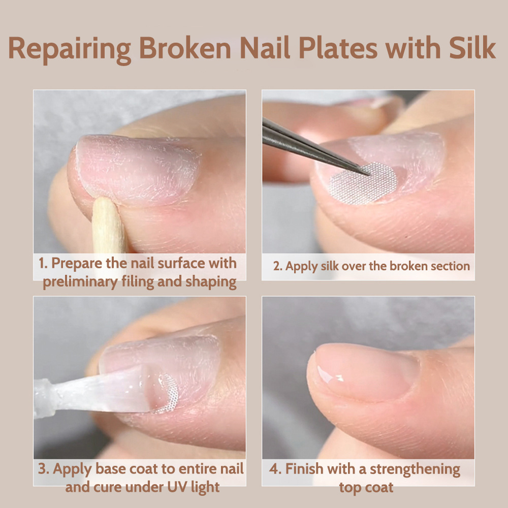new nail specific armor extension repair silk cloth silk tape multifunctional portable nail tool