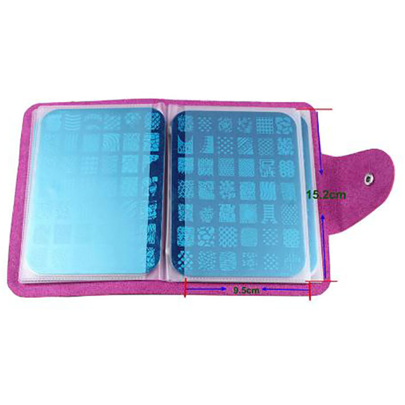 nail stamp template holder album storage for 9.5*14.5cm stencil