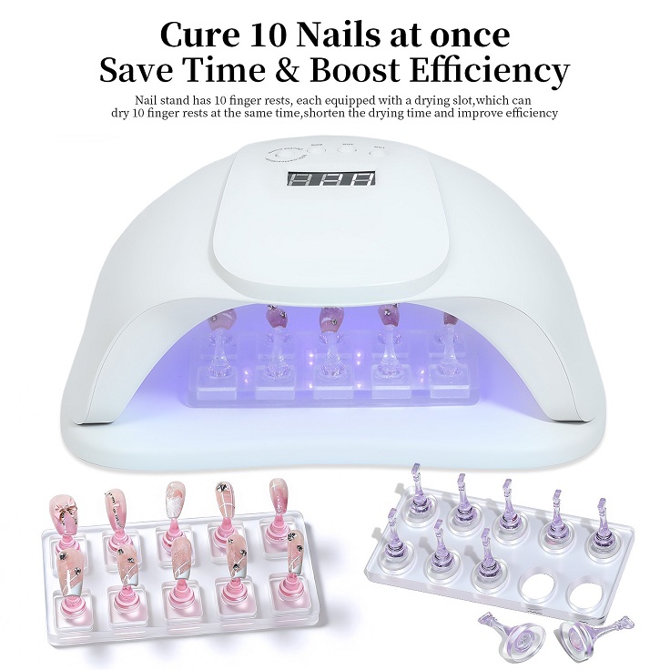 2025 new arrive transparent non-magnetic cat eye acrylic nail tips stand display holder