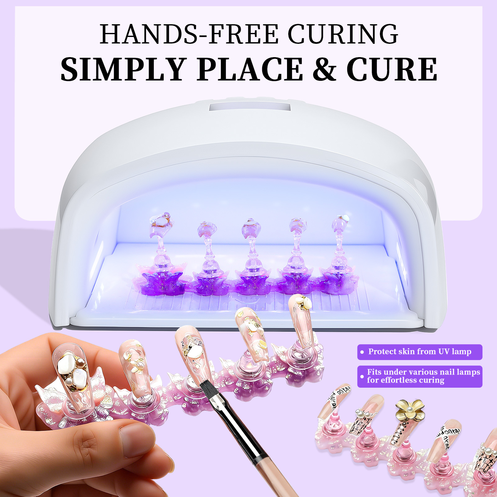 nail plate holder butterfly series laser transparent practice holder long strip nail plate nail hold