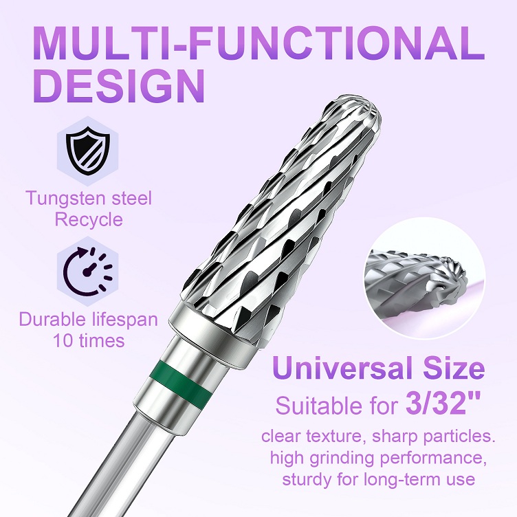 nail tungsten steel polishing head quick nail bit for removal, carving, grinding, repairing,