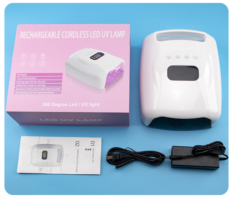 96w high-power phototherapy machine for nail salons, intelligent red light does not cause black hand