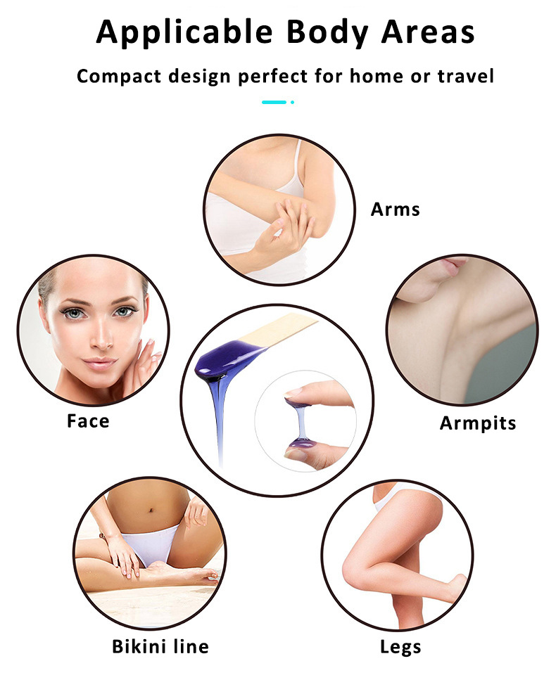 hair removal wax beans 100g bag, tear free paper, hard wax, hair removal wax, gentle and long-lastin