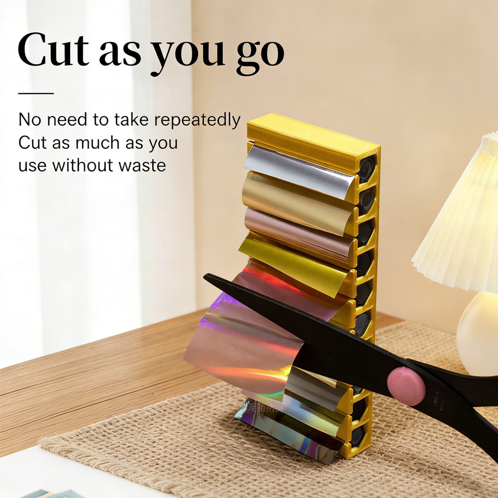 portable 10 grid nail printing paper storage box starry sky paper storage box