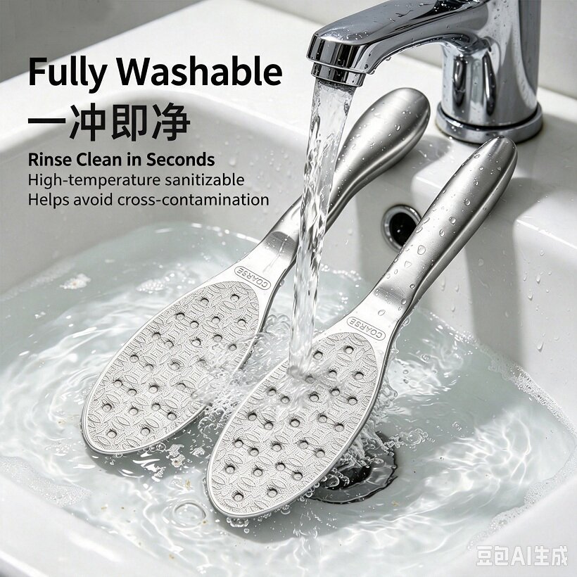stainless steel double-sided foot planing file, thickened anti slip foot trimming knife