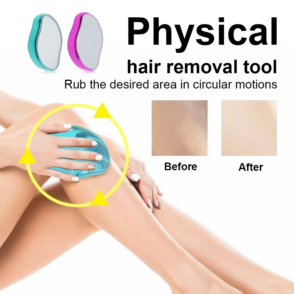 nano epilator safe easy to clean reusable hair removal stone male female body beauty care hair remo