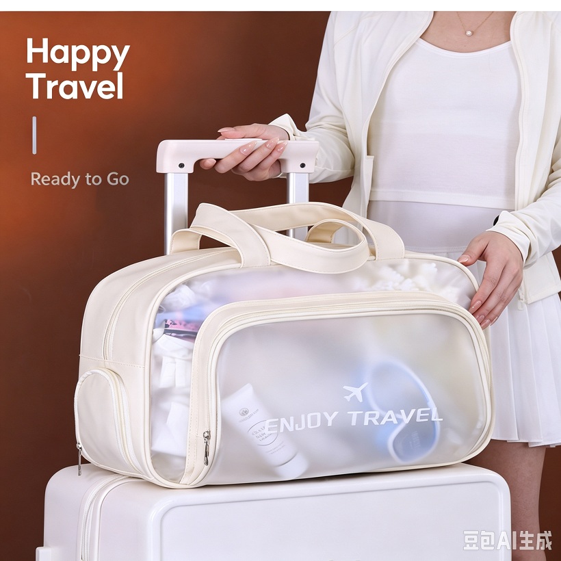 pvc dry-wet separation multifunctional storage bag swimming bag, beach bag, makeup bag
